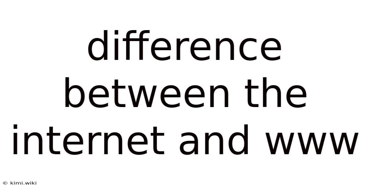 Difference Between The Internet And Www