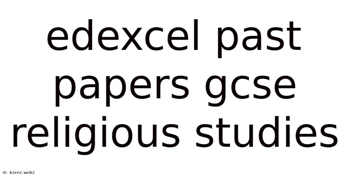 Edexcel Past Papers Gcse Religious Studies