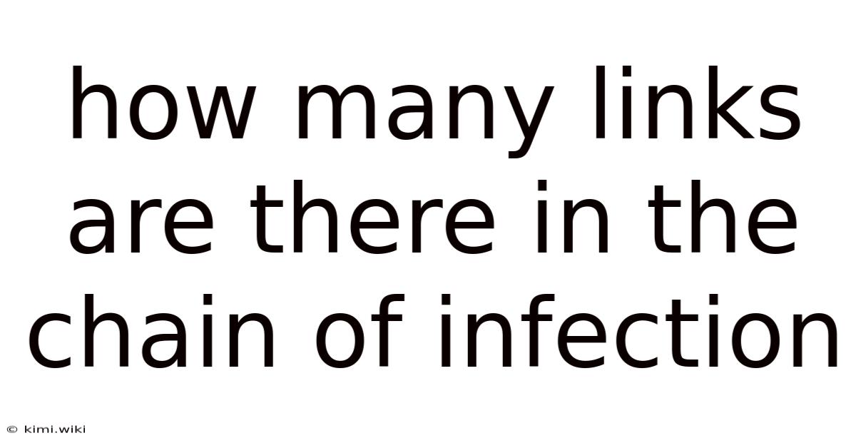 How Many Links Are There In The Chain Of Infection