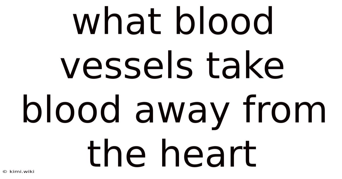 What Blood Vessels Take Blood Away From The Heart