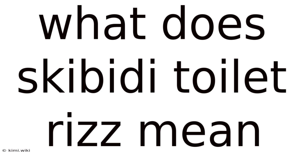 What Does Skibidi Toilet Rizz Mean